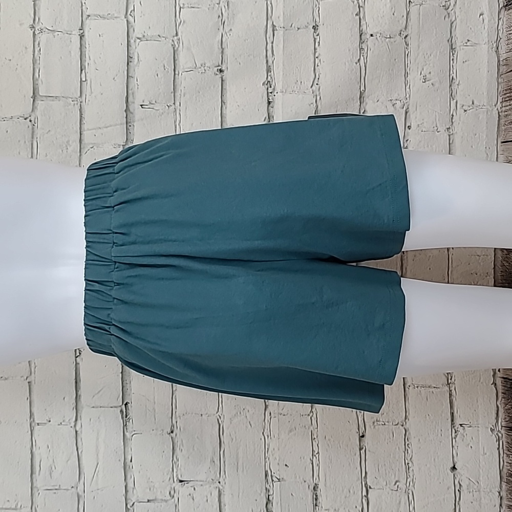 Callahan Soft Cotton High Rise Elastic Waist Pull On Nova Shorts Blue Nile NWT - Picture 4 of 13
